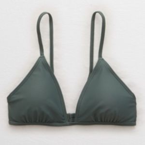 Aerie Olive Green Triangle Bikini Top